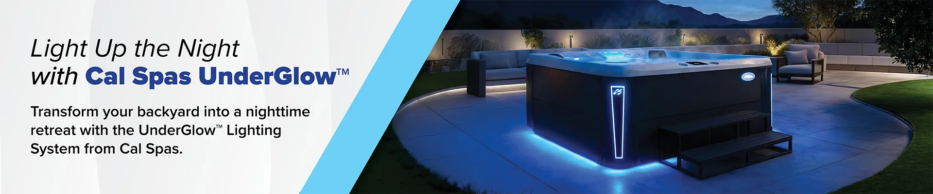 Calspas hot tub being used in a family setting - Olympia