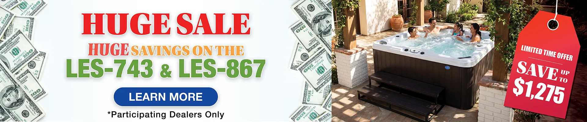 Calspas hot tub being used in a family setting - Olympia